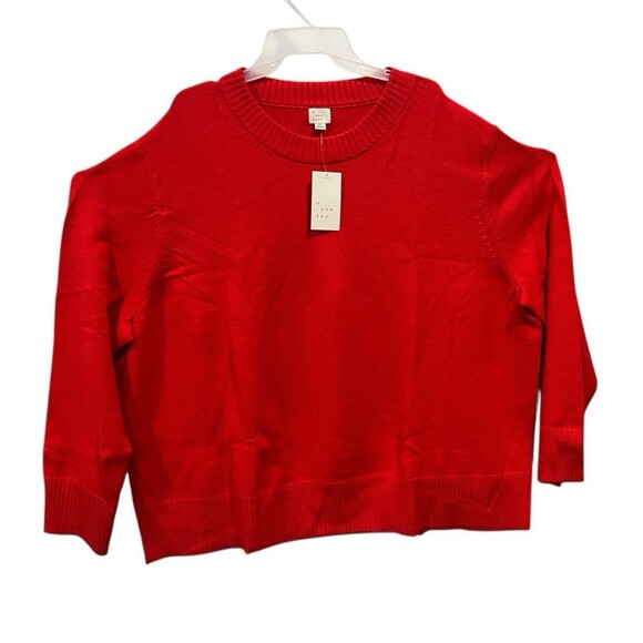 a new day Sweaters - Women’s Red Crew Neck Sweater - Size: 1X - NWT